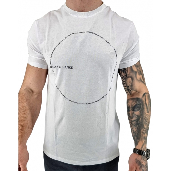 Tshirt męski Armani Exchange biały